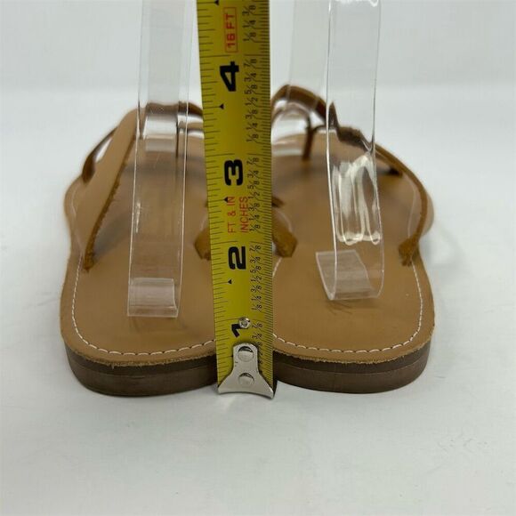 Madewell Women's Leather Slip On Thong Sandals Brown Size 9.5 Summer Casual - Picture 8 of 13